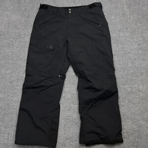 North Face HyVent Pants Mens XL Short Black Insulated Waterproof Ski Snow Winter